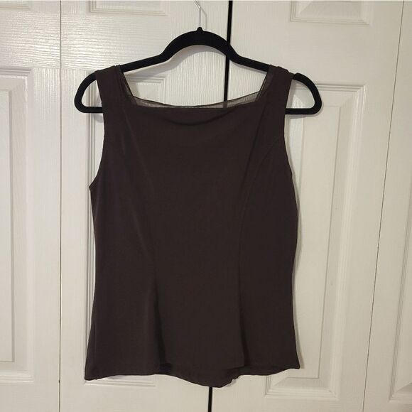 Cabi brown fitted tank-top  - Picture 5 of 7